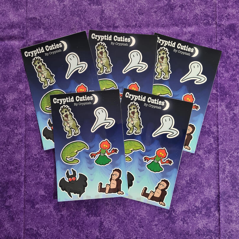 Cryptid Cuties Sticker Sheet